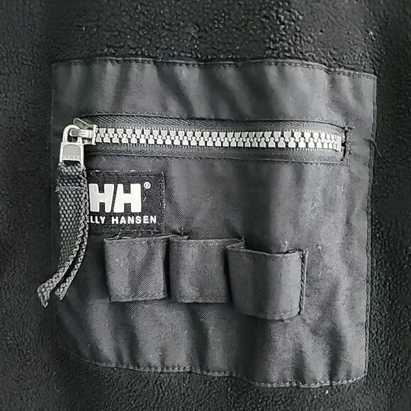 Helly Hansen Utility Fleece Vest Mens Size XL Black Zip Pockets Outdoor Hiking - Picture 2 of 8